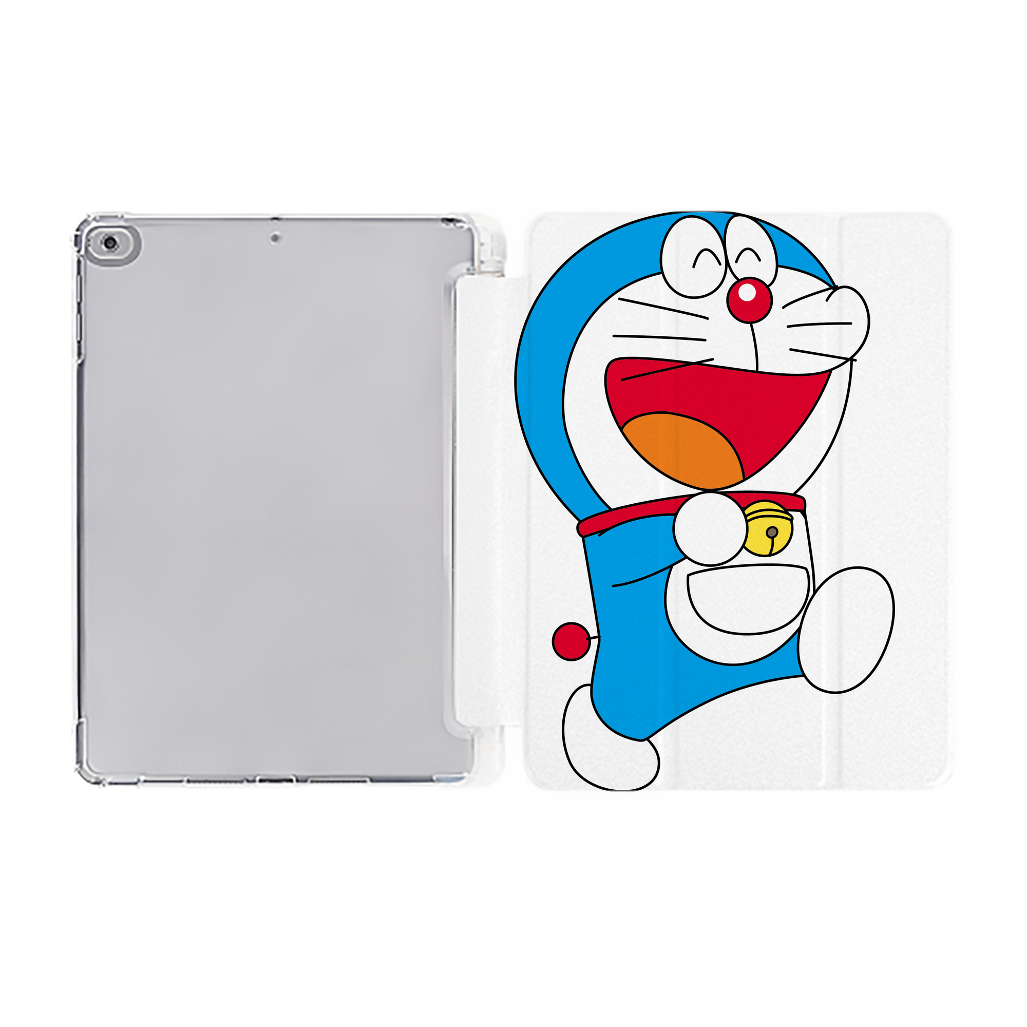 （画像用） ドラえもん Doraemon IPad ケース ペン収納付き 三つ折りスタンド PUレザー×シリコン 対応機種9.5/10.5/10.9インチ
